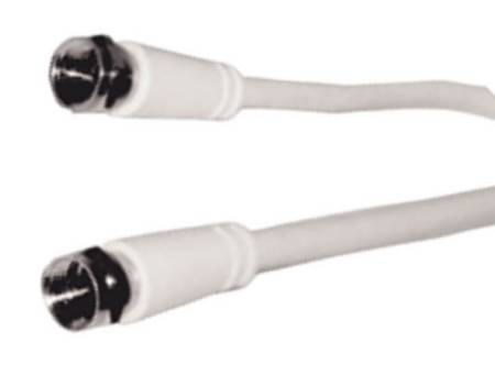 Satellite TV F-Plug to F-Plug extension lead