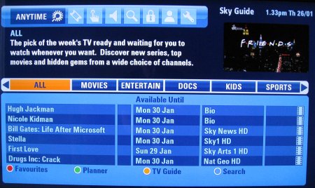 Sky Anytime on a Sky+ Box