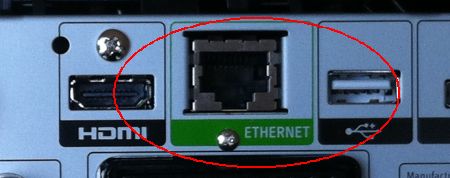 Sky+ HD Box Ethernet Socket